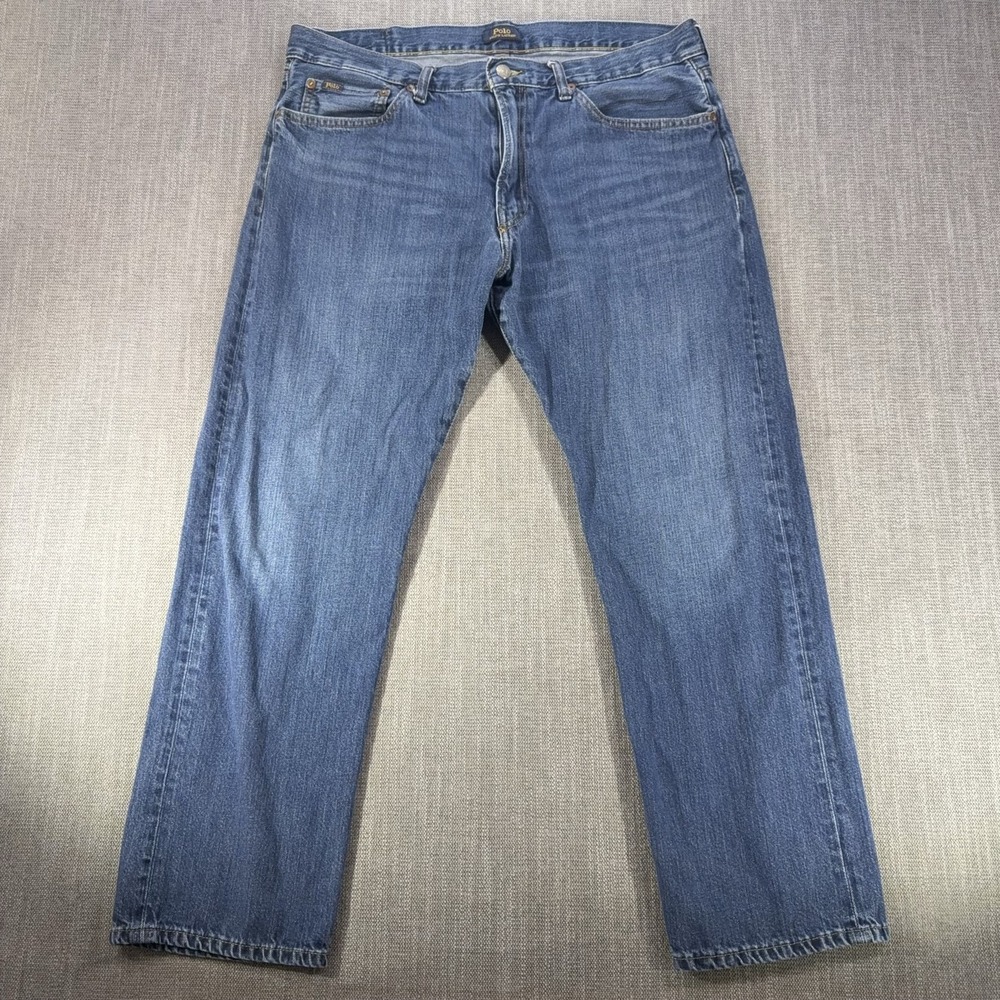 Polo Ralph Lauren Jeans Mens 36x30 Blue Straight Denim Medium Wash Classic Fit